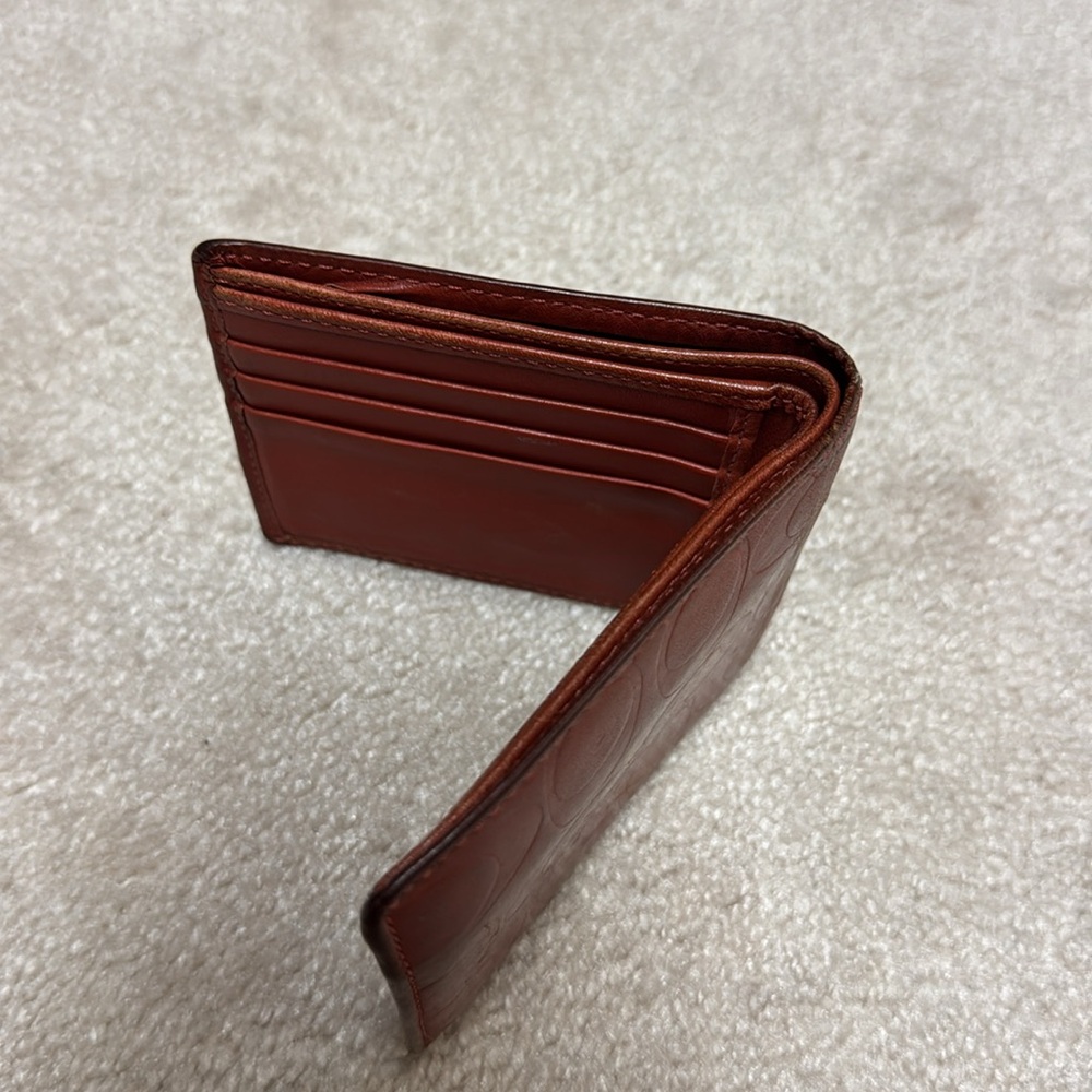Authentic Burnt Orange Coach Wallet - Picture 3 of 3